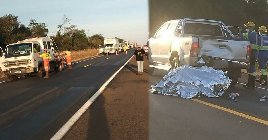 Imagem de compartilhamento para o artigo Motociclista morre em colisão com caminhonete em acidente entre Cassilândia e Paranaíba  da MS Todo dia